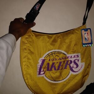 Los Angeles Lakers Gold Shoulder Bag